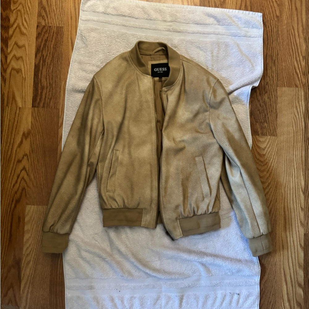 Guess Tan Bomber Jacket